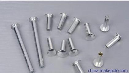 【供應(yīng)銅鍍鎳鉚釘,銅鍍鎳半空心鉚釘,實心鉚釘】價格,廠家,圖片,鉚釘,深圳市恒永祥精密五金制品-